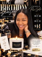 Birthday Season candle pre-sale, October 10 to 15, $14