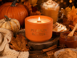 Pumpkin Butter 8 oz | Refillable Concrete Candle | Wooden Wick