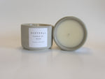Clean Cotton – Fresh Linen Soy Candle in Handcrafted Concrete Vessel