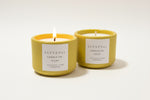 Coconut Lime Verbena Concrete Candle | Fresh Citrus Soy Wax | Refillable Modern Home Fragrance