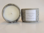 Rose & Sandalwood Luxury Soy Candle in Refillable Concrete Vessel